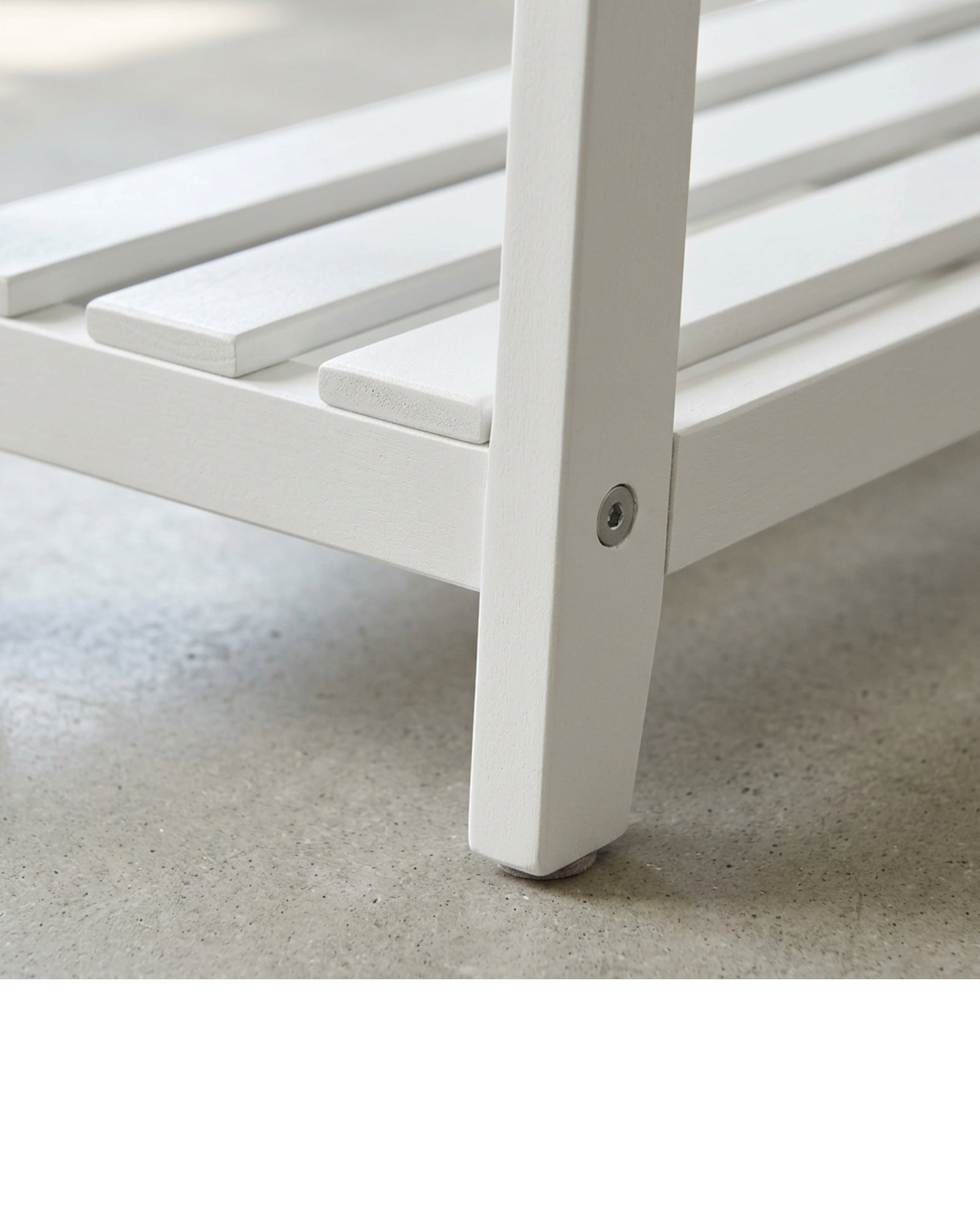 Mlvhg Low Wooden Plant Bench White 3 Tier